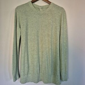 Lululemon Athletica Sincerely Yours Open Back Sweater Light Green With Cashlu 8